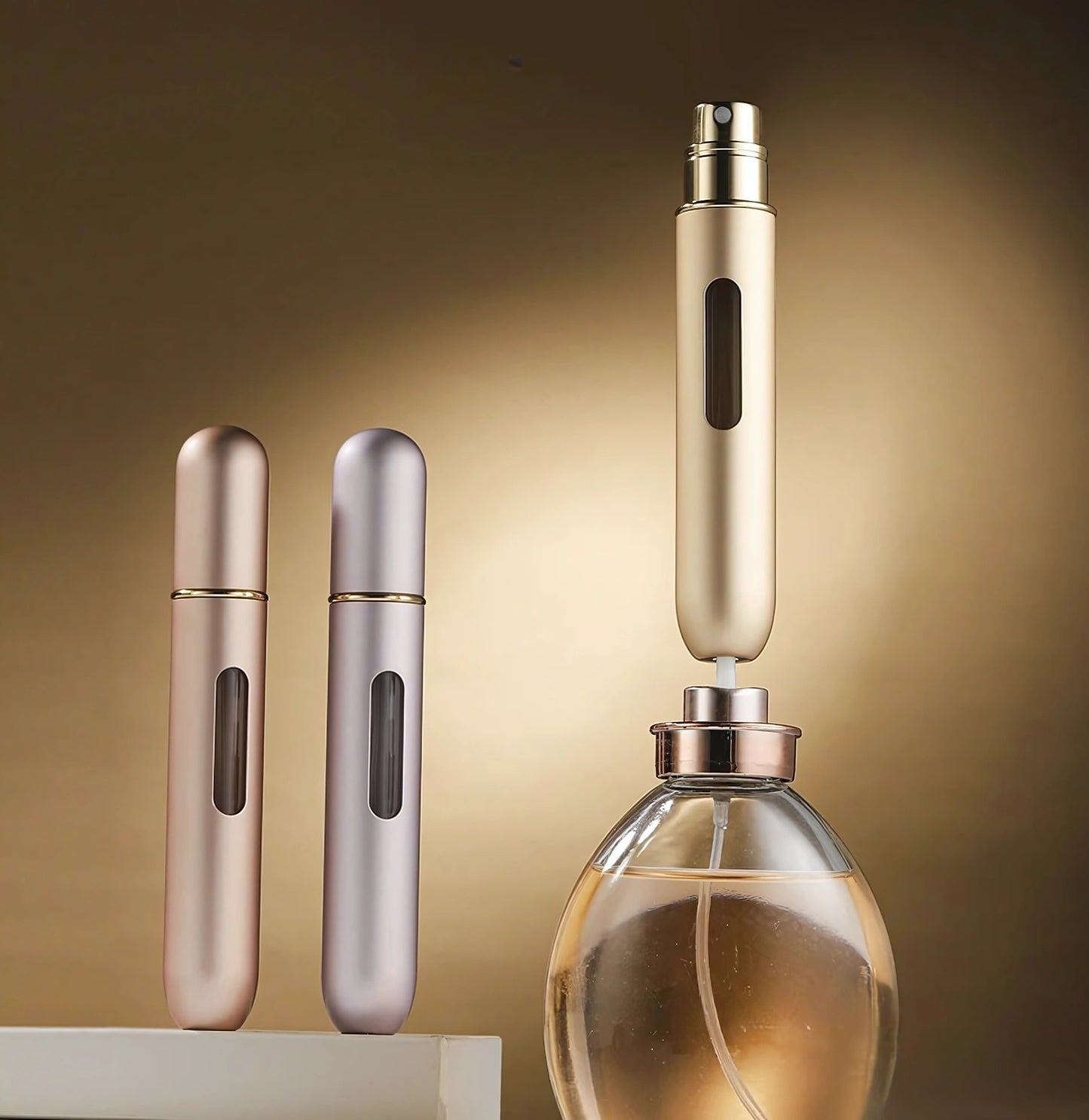 LuxeMist Refillable Glass Perfume Atomizer