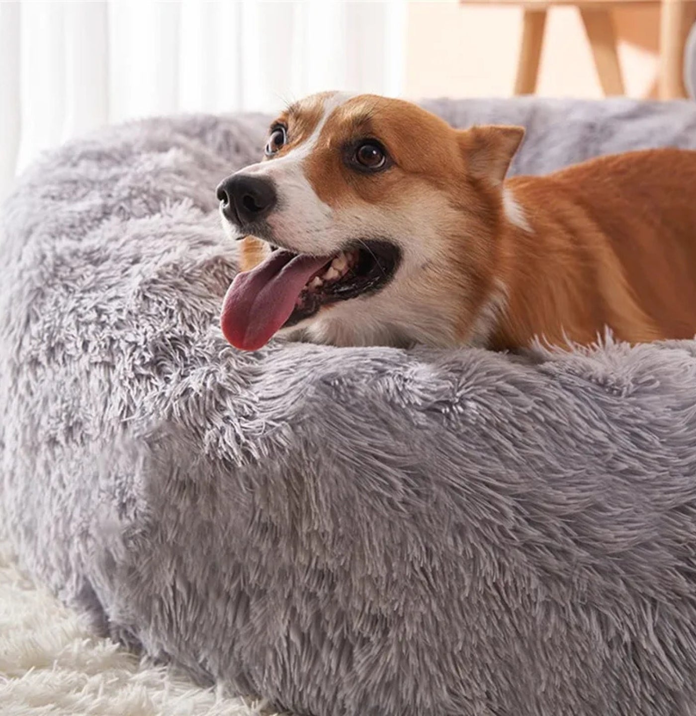 Plush Nest Pet Bed