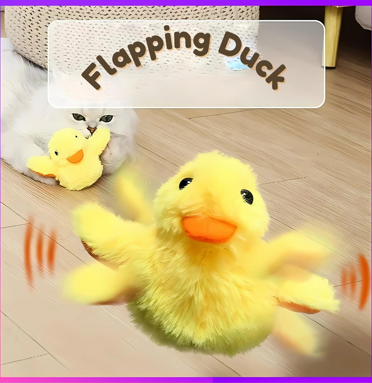 FlapFun Cat flapping duck toy