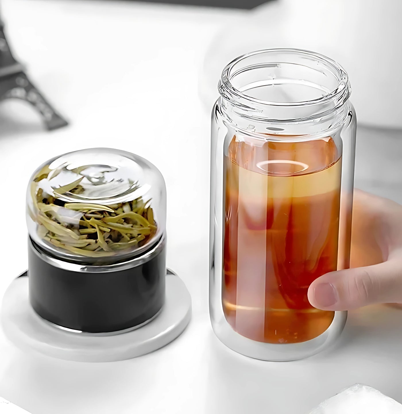 TeaFlow Portable Glass Infuser