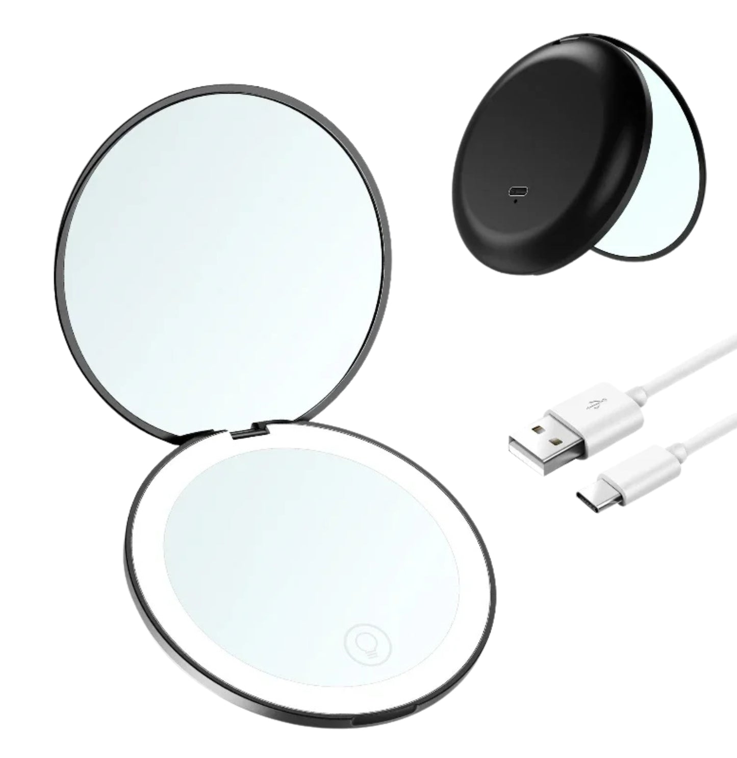 Radiant Touch Folding Mirror