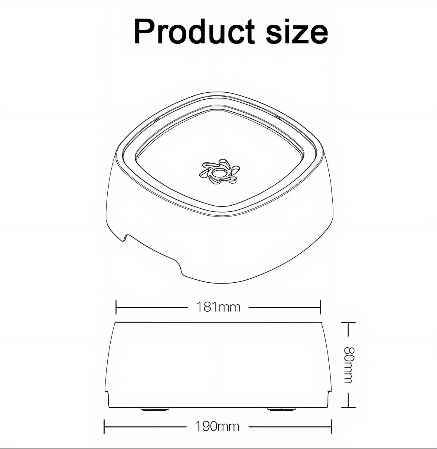 HydroPaws Anti-Overflow Bowl Sweet Monkey