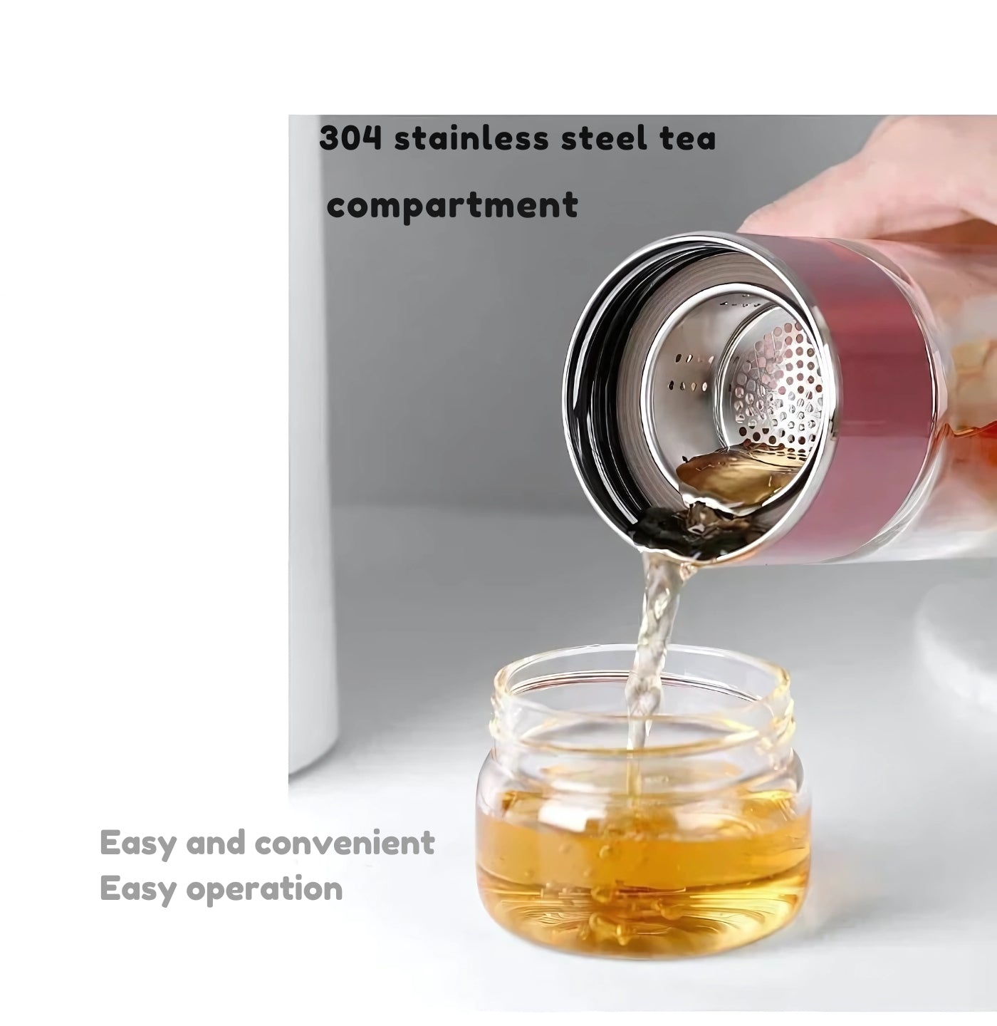 TeaFlow Portable Glass Infuser